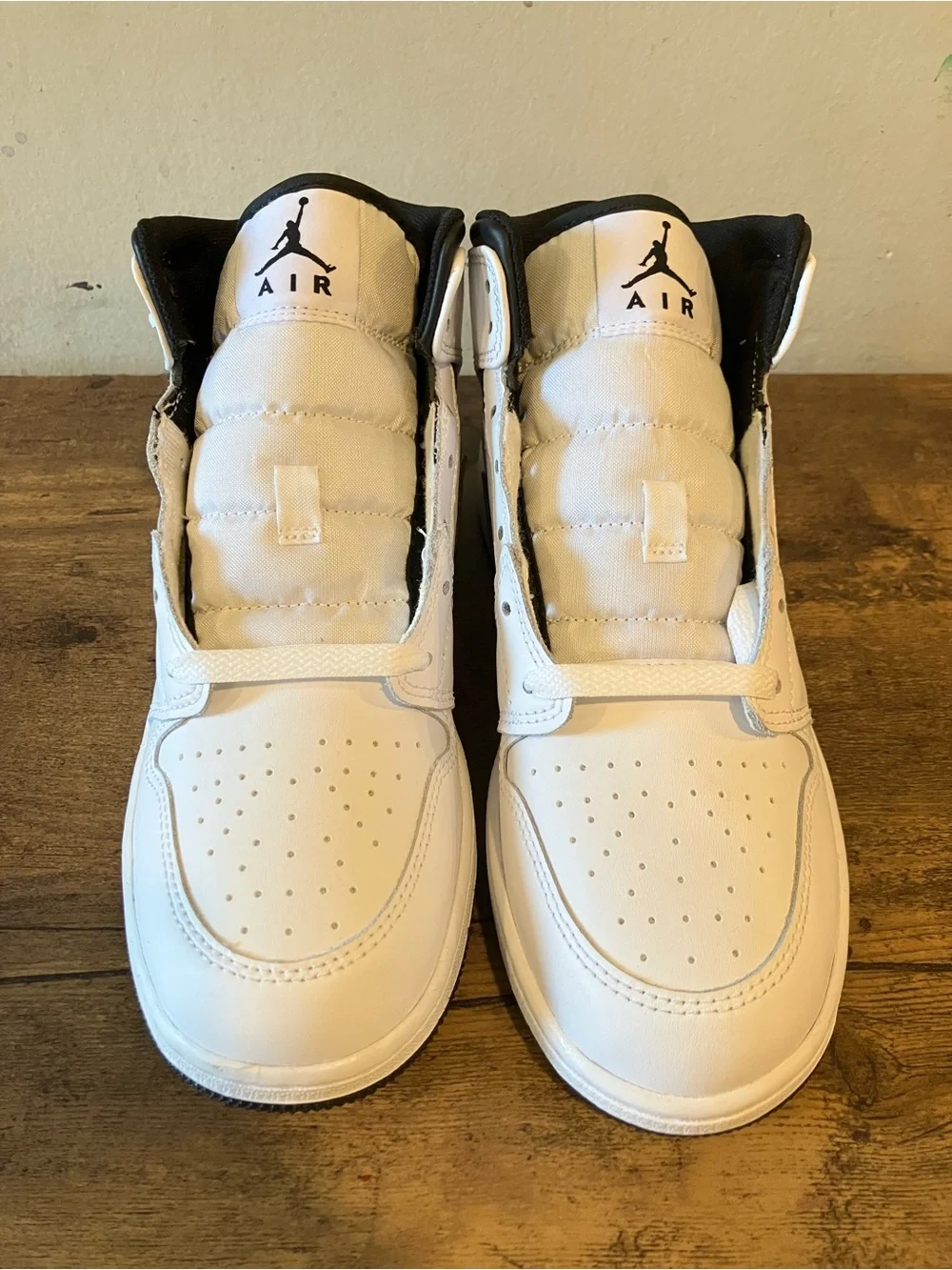Jordan - (GS) Air Jordan 1 Mid 'White Black'KID'S